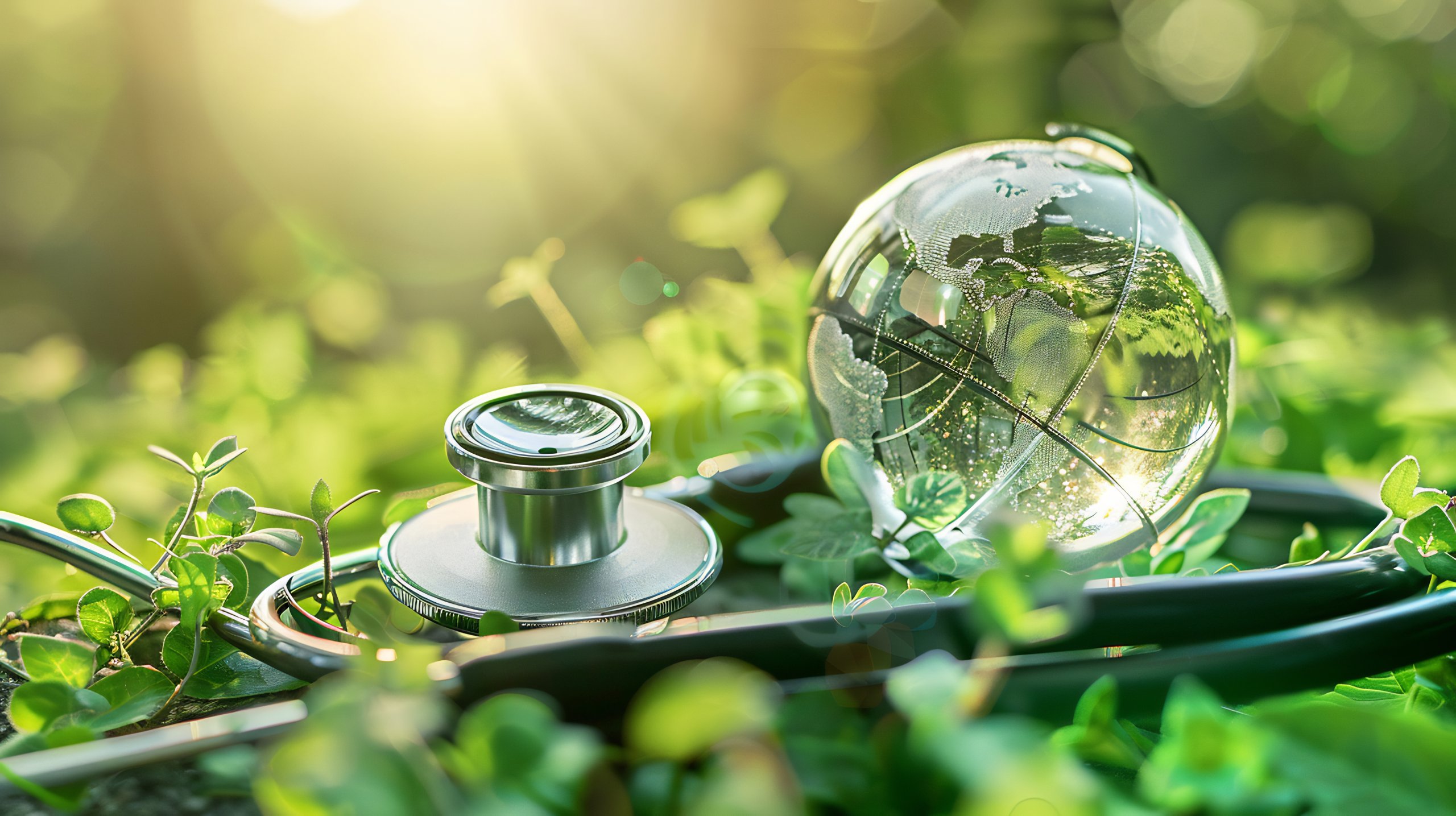 Glass Globe showing environmental